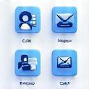 Illustration showing various contact methods like email, phone, and chat, symbolizing contact support.
